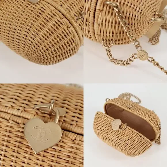 Chanel Rattan Chain Shoulder Bag - Picture 7 of 8